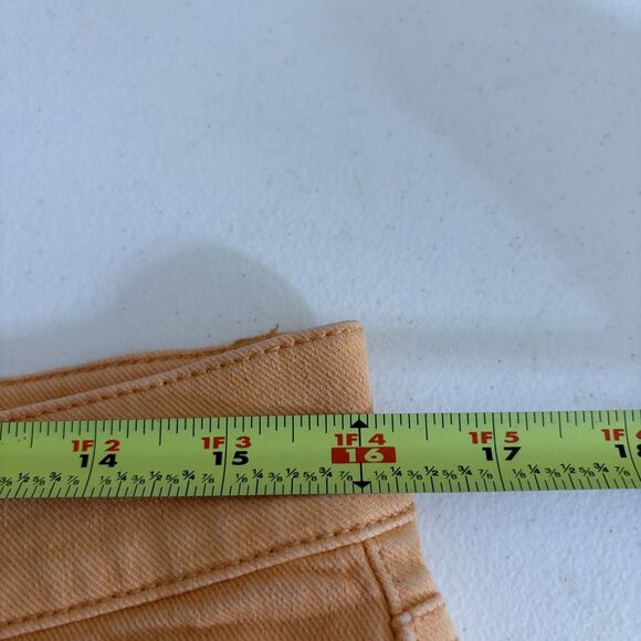 Loft The Cut Off Short Women's 28 6 Orange Fringe Denim Pockets Casual - Picture 8 of 10